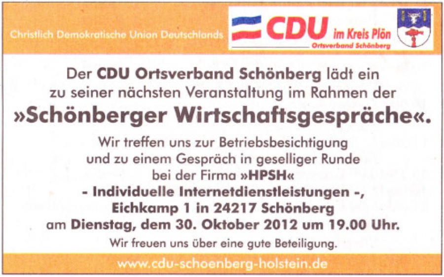 CDU-Wirtschaftsgespräch 2012